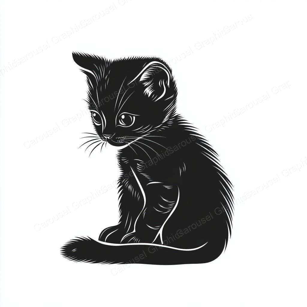 Kitten Vector Graphic preview