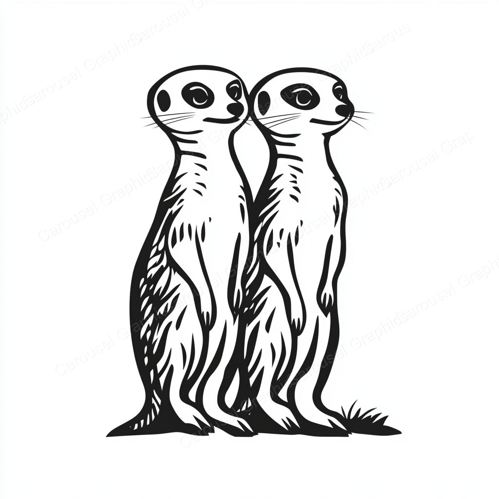 Meerkat Vector Graphic preview