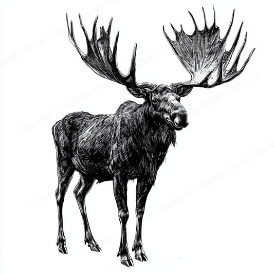 Moose Vector Graphic preview