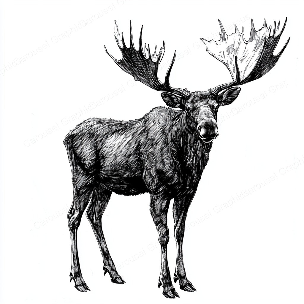 Moose Vector Graphic preview