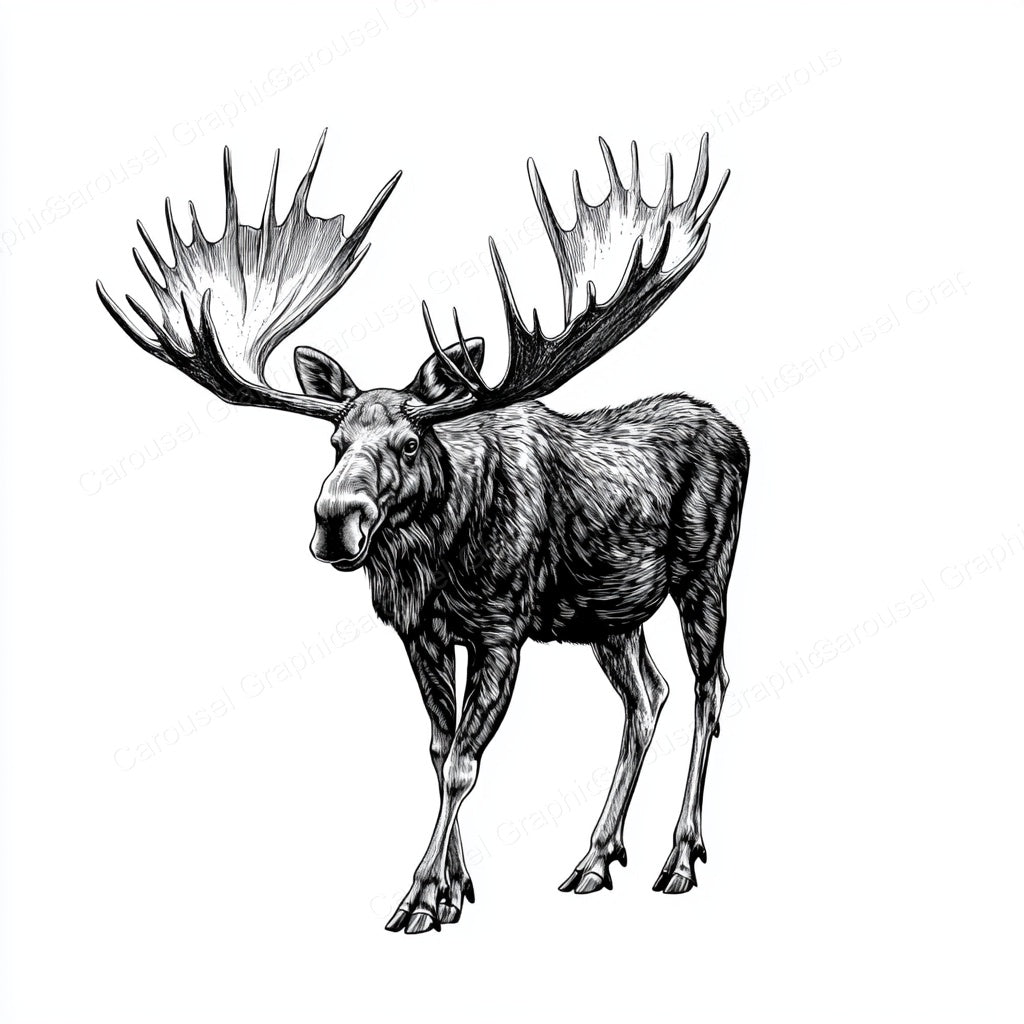 Moose Vector Graphic preview