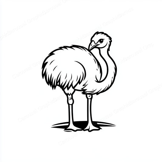 Ostrich Vector Graphic preview