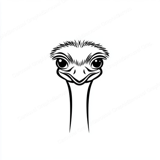 Ostrich Vector Graphic preview