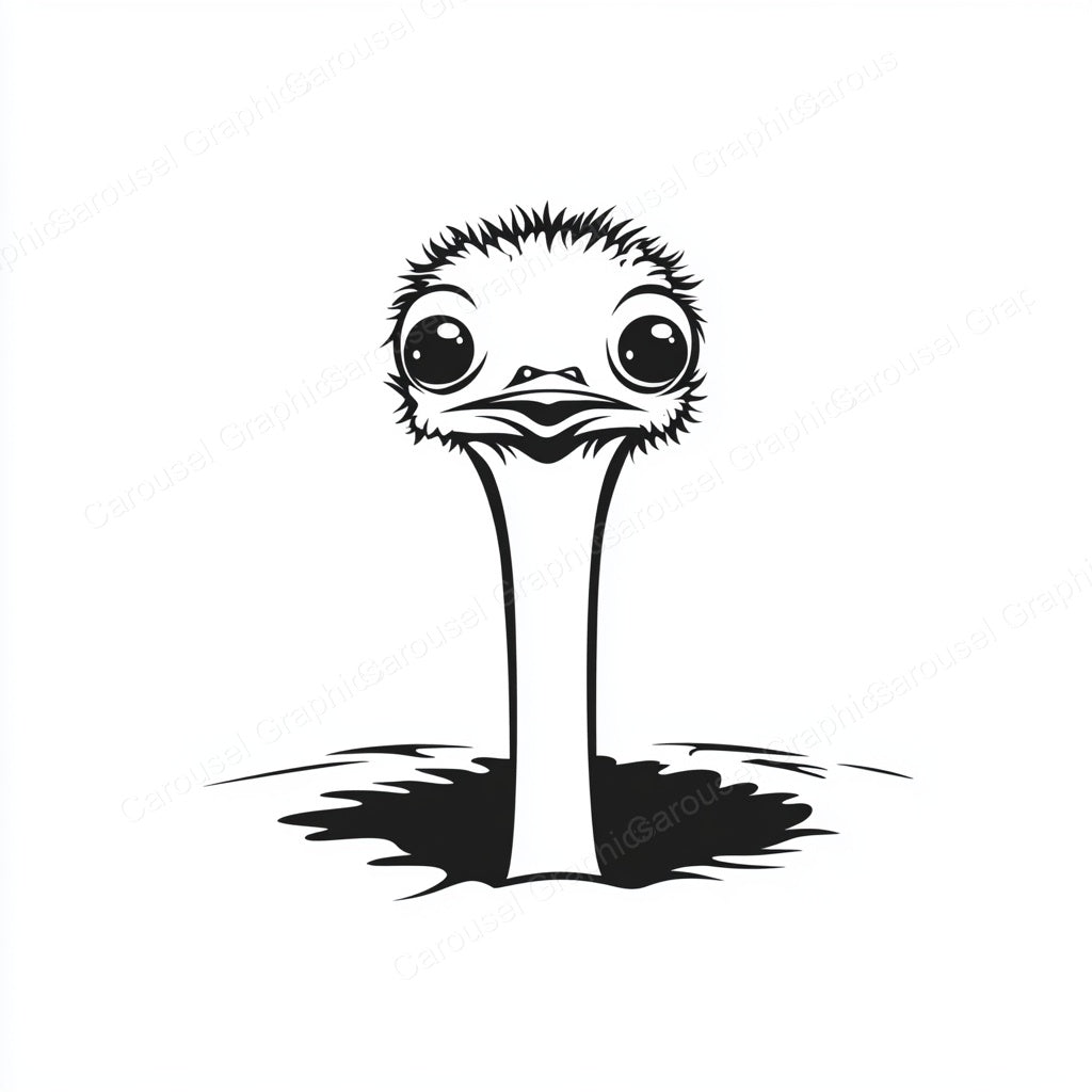 Ostrich Vector Graphic preview
