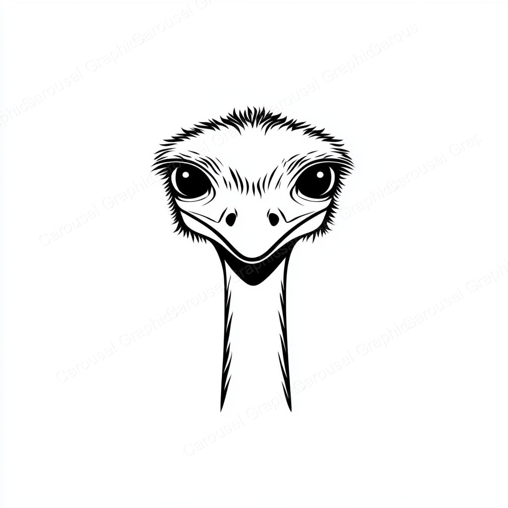 Ostrich Vector Graphic preview