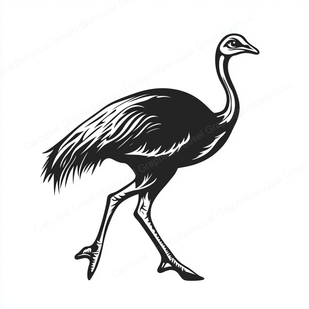Ostrich Vector Graphic preview