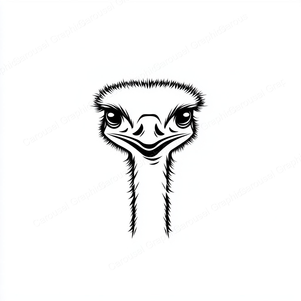 Ostrich Vector Graphic preview