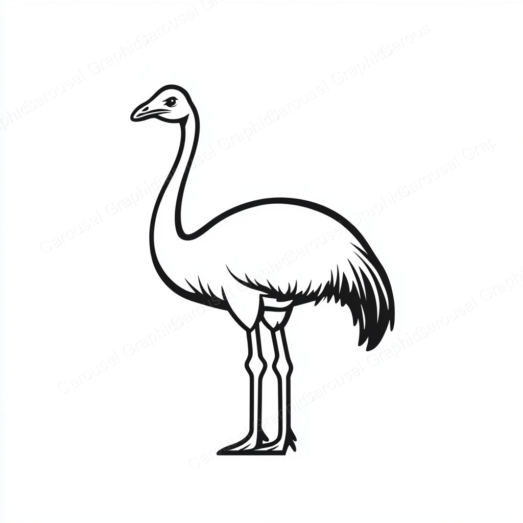 Ostrich Vector Graphic preview