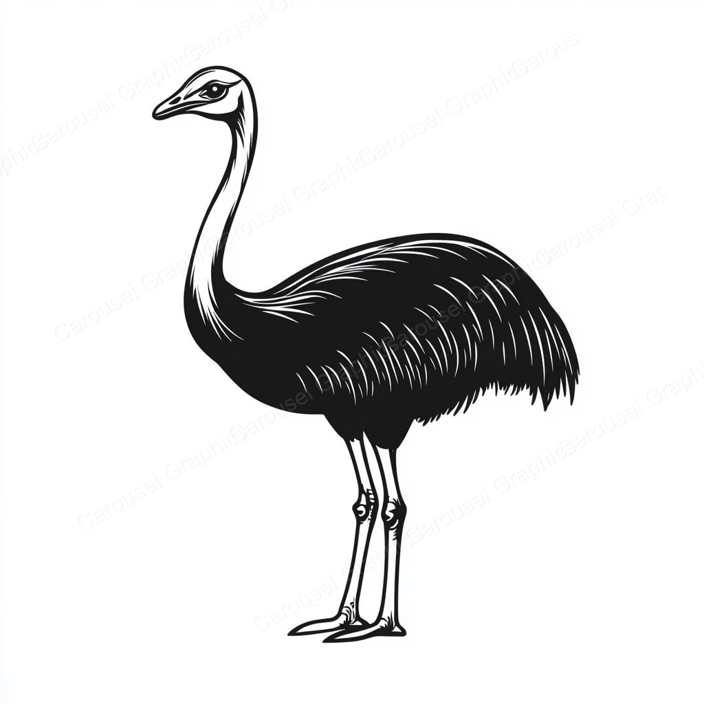 Ostrich Vector Graphic preview