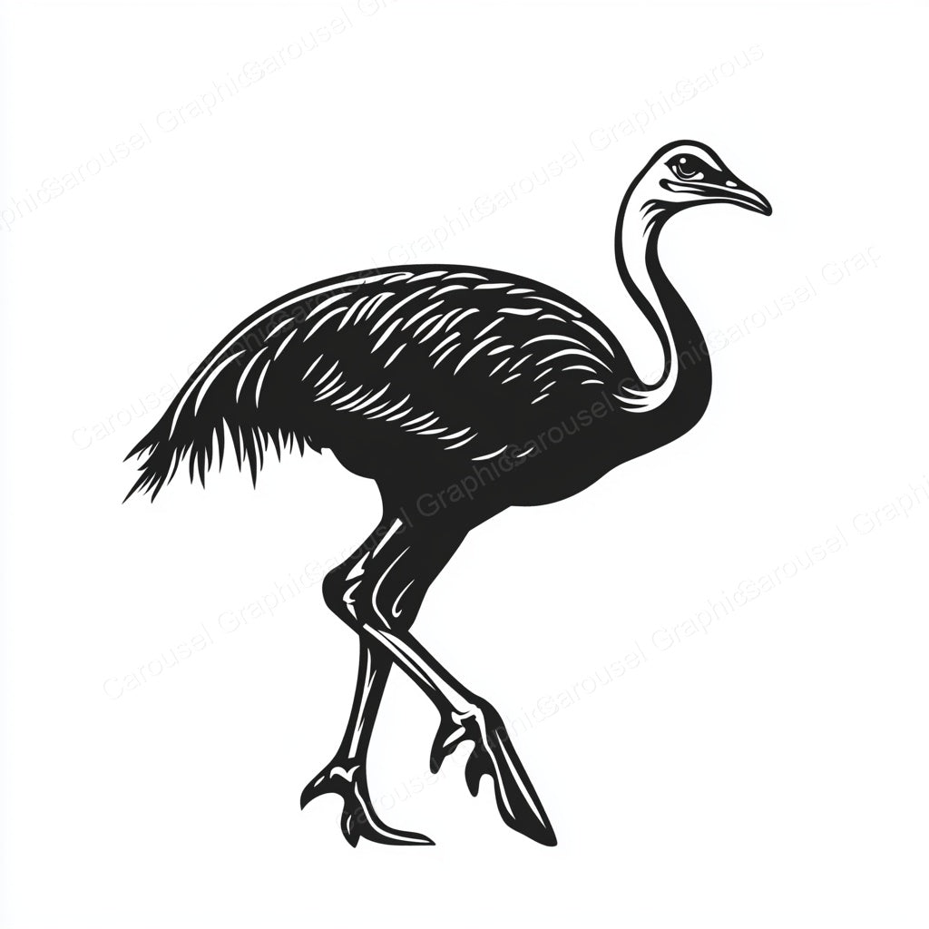 Ostrich Vector Graphic preview