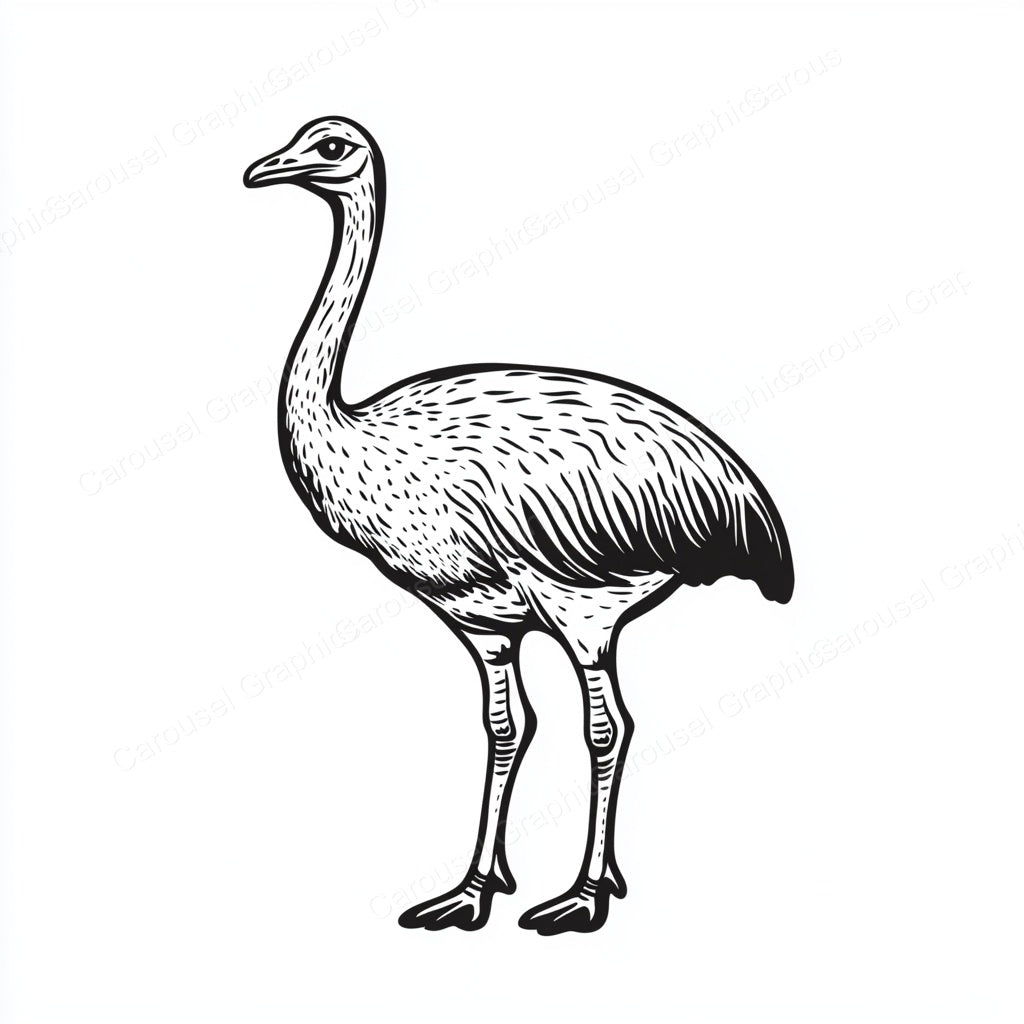 Ostrich Vector Graphic preview