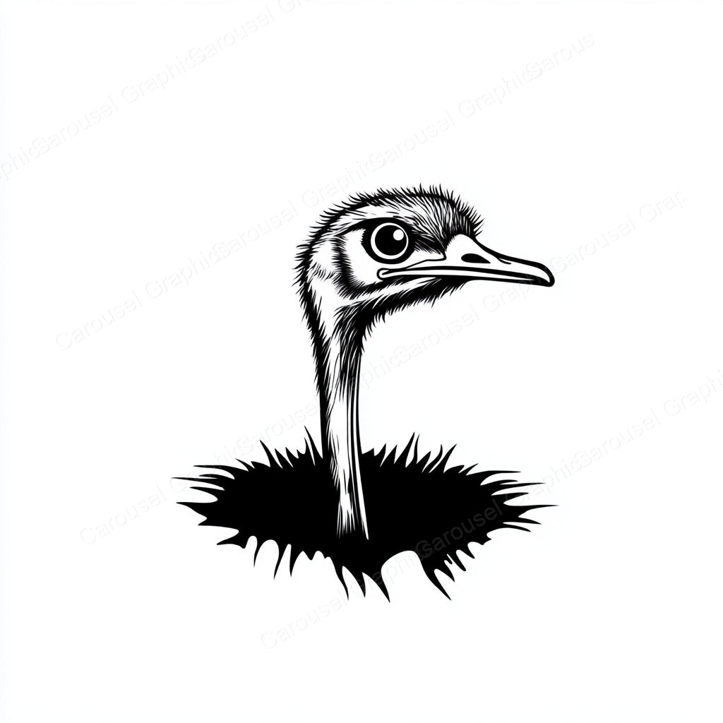 Ostrich Vector Graphic preview