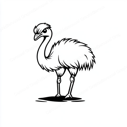 Ostrich Vector Graphic preview