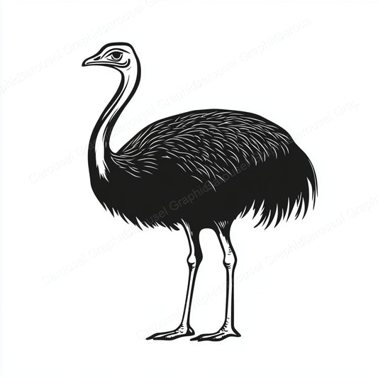 Ostrich Vector Graphic preview