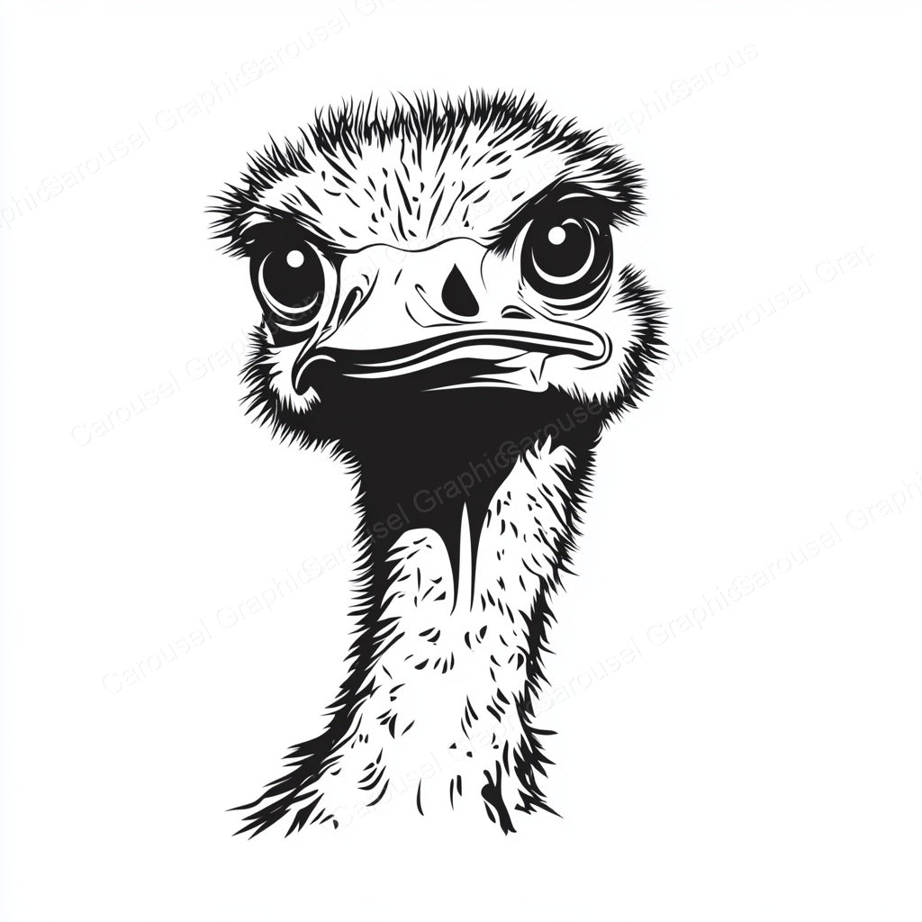 Ostrich Vector Graphic preview