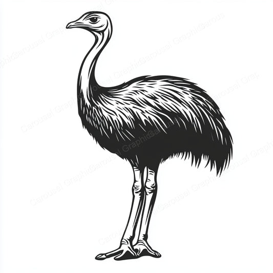 Ostrich Vector Graphic preview