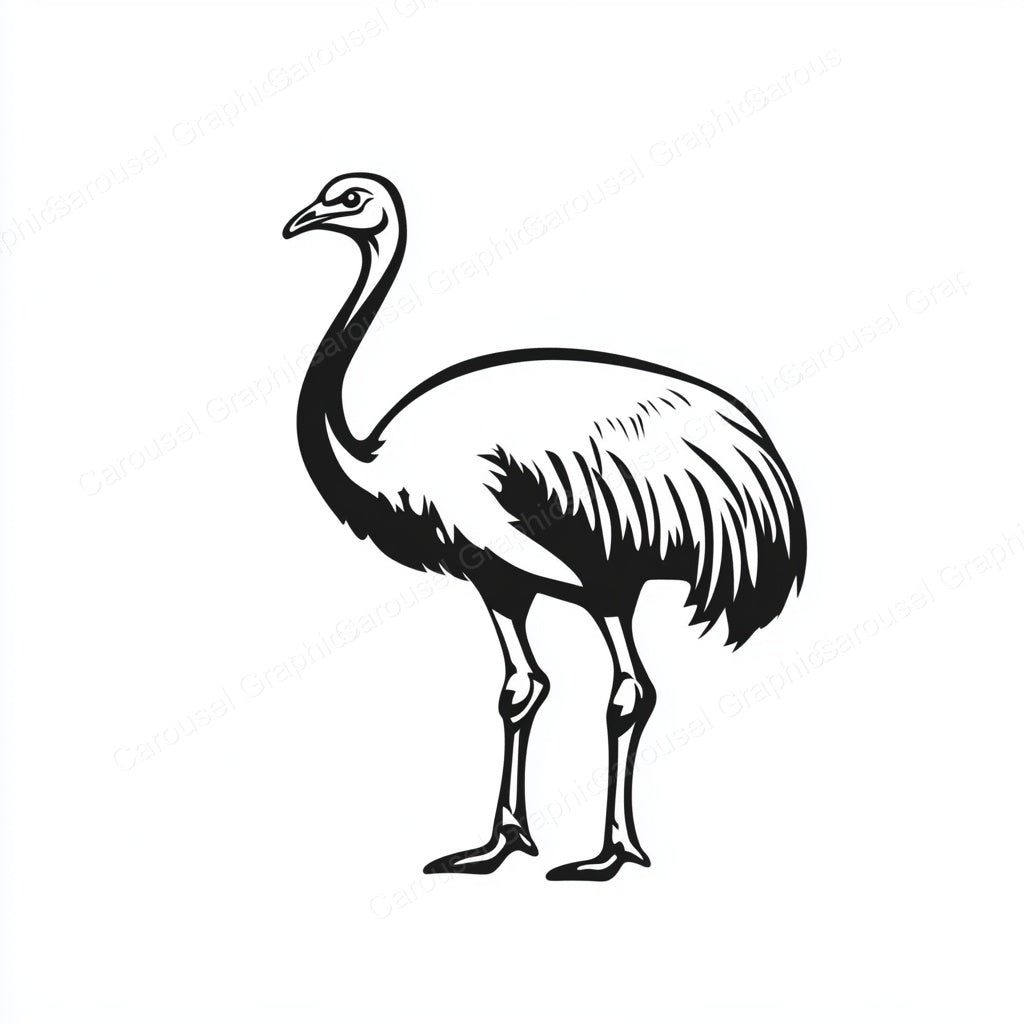 Ostrich Vector Graphic preview