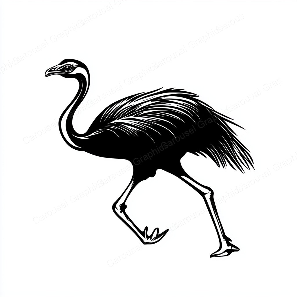 Ostrich Vector Graphic preview