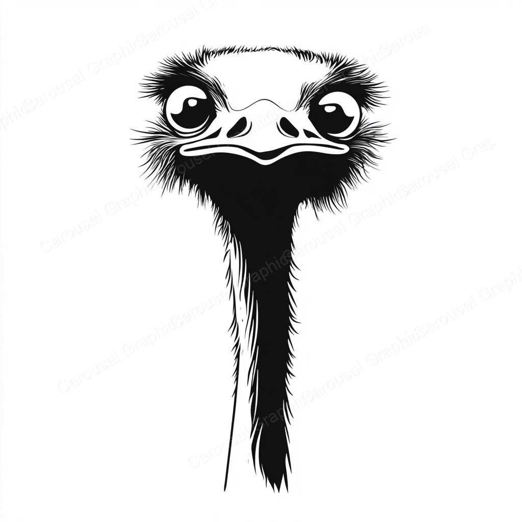Ostrich Vector Graphic preview