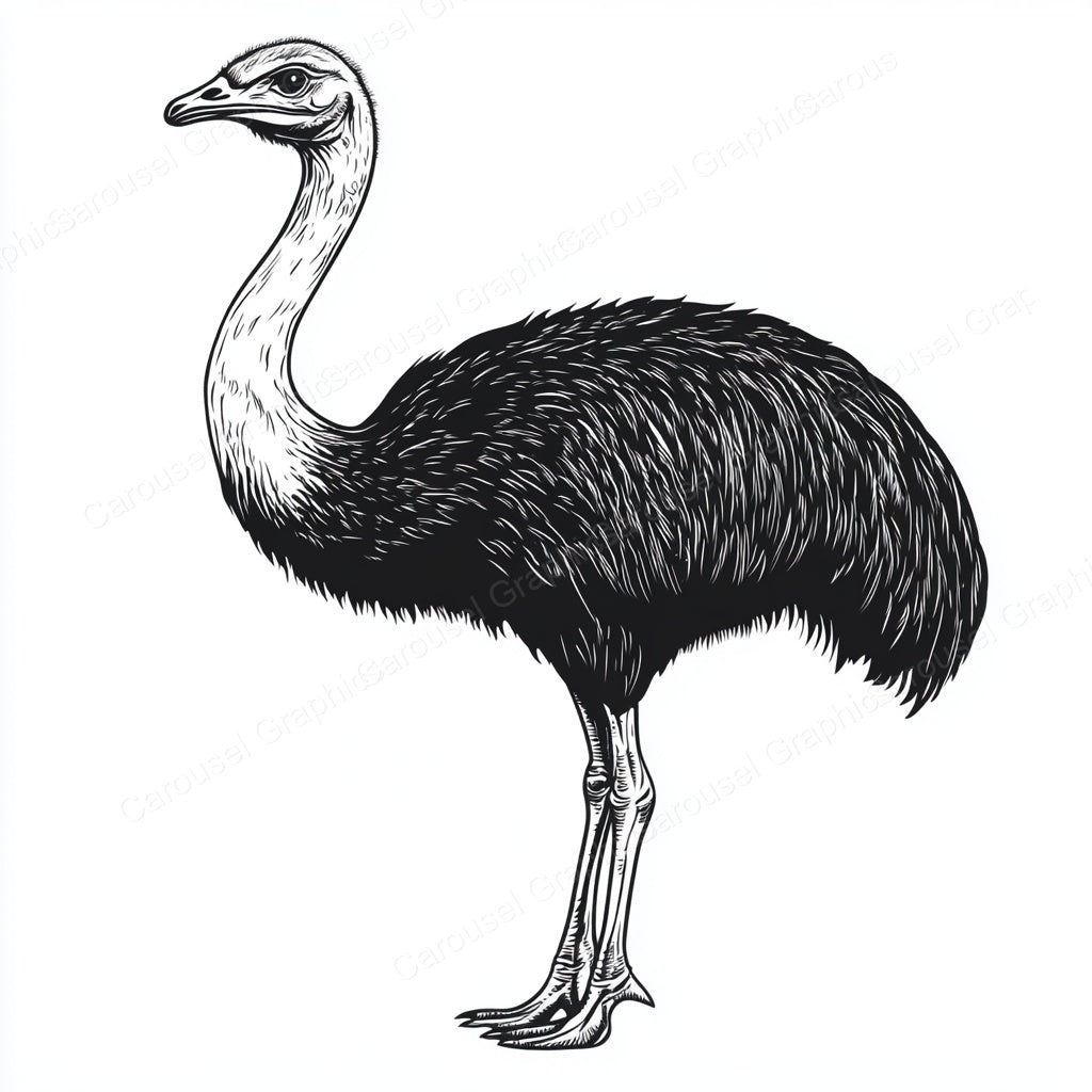 Ostrich Vector Graphic preview
