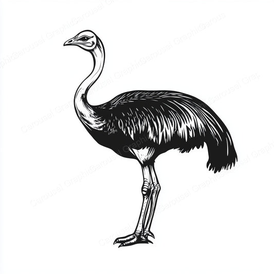 Ostrich Vector Graphic preview