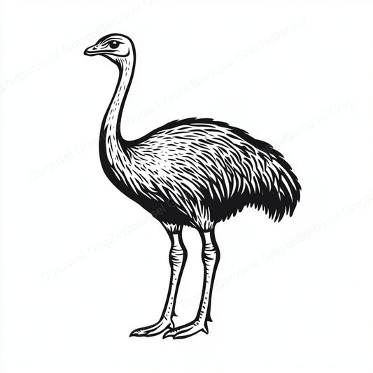 Ostrich Vector Graphic preview