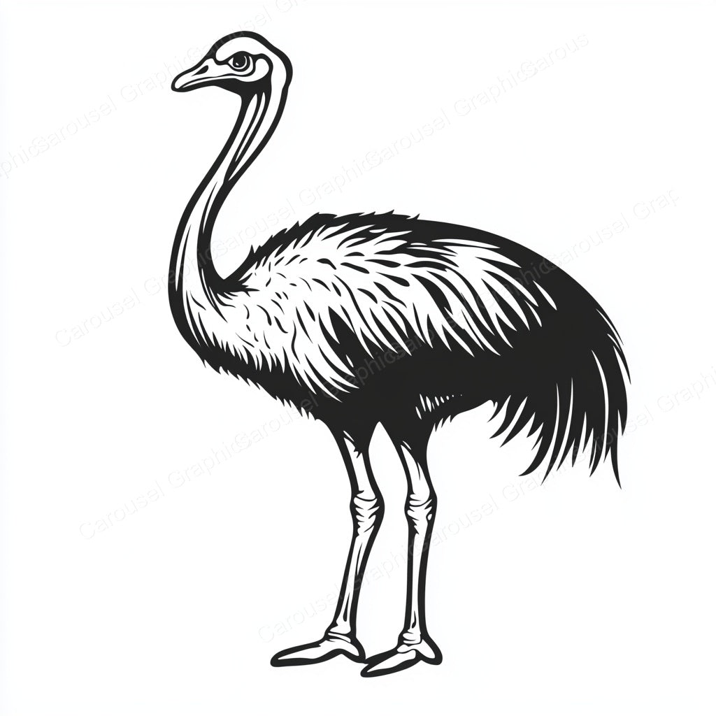 Ostrich Vector Graphic preview