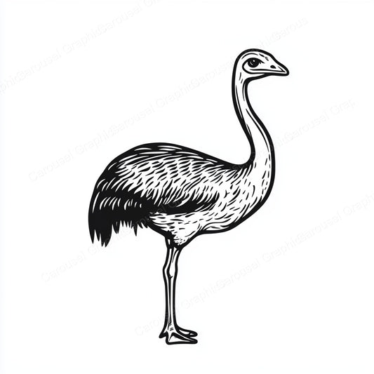 Ostrich Vector Graphic preview
