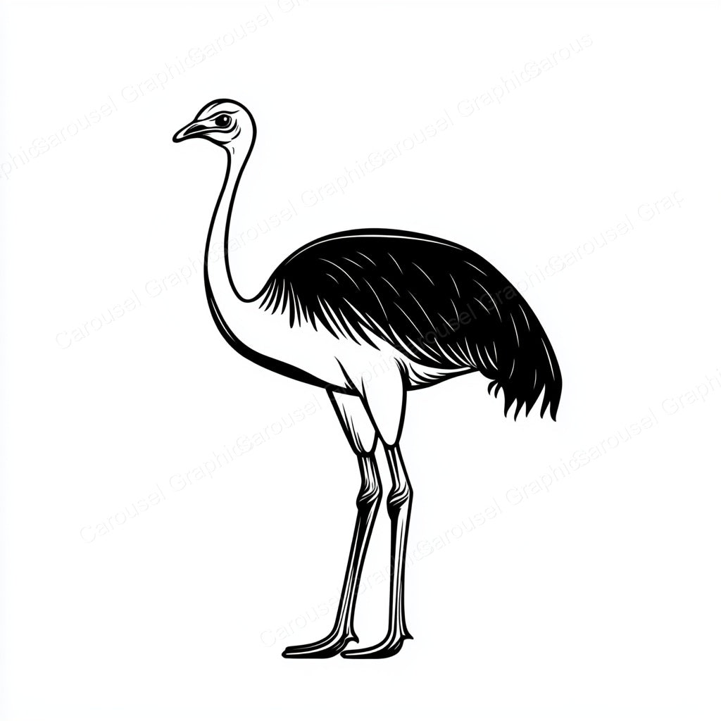 Ostrich Vector Graphic preview