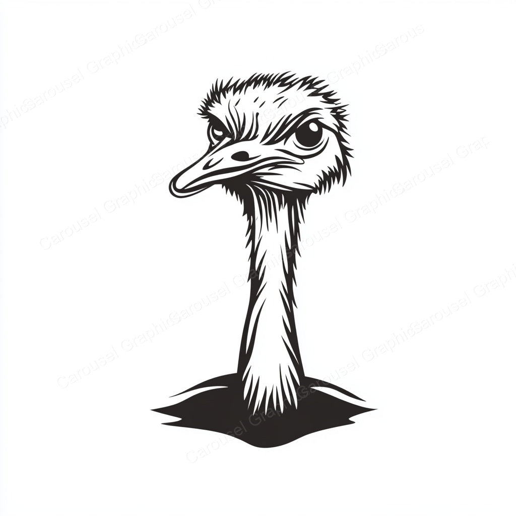 Ostrich Vector Graphic preview