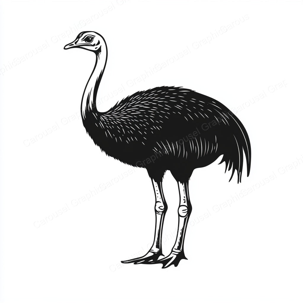 Ostrich Vector Graphic preview
