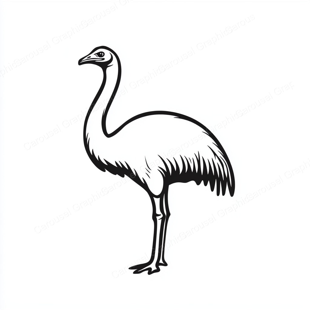 Ostrich Vector Graphic preview