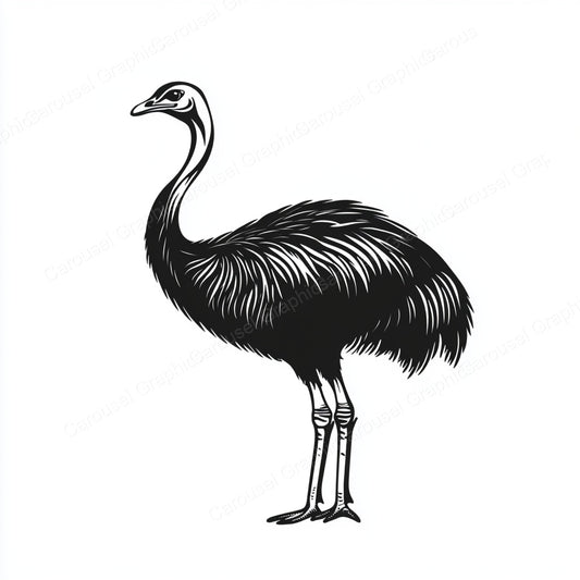 Ostrich Vector Graphic preview