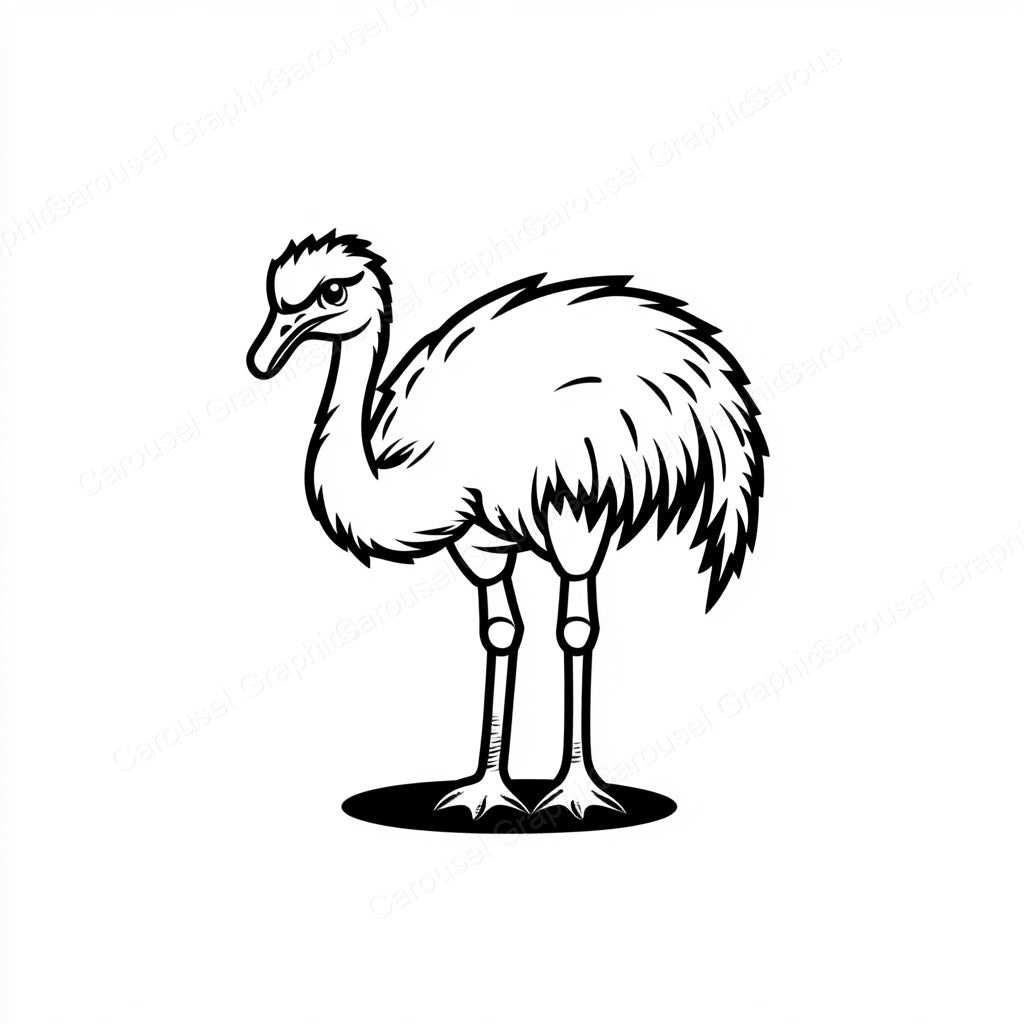 Ostrich Vector Graphic preview