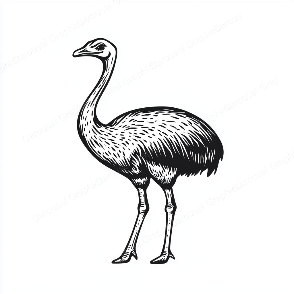 Ostrich Vector Graphic preview