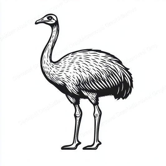 Ostrich Vector Graphic preview