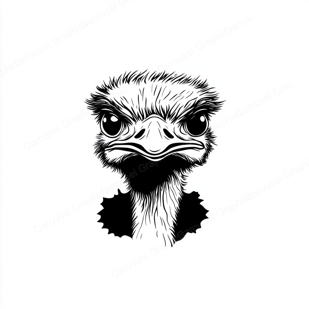 Ostrich Vector Graphic preview