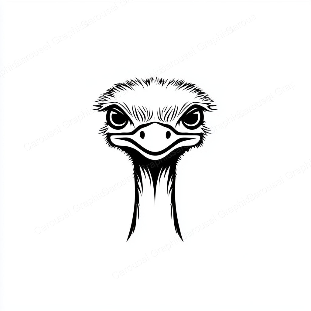 Ostrich Vector Graphic preview