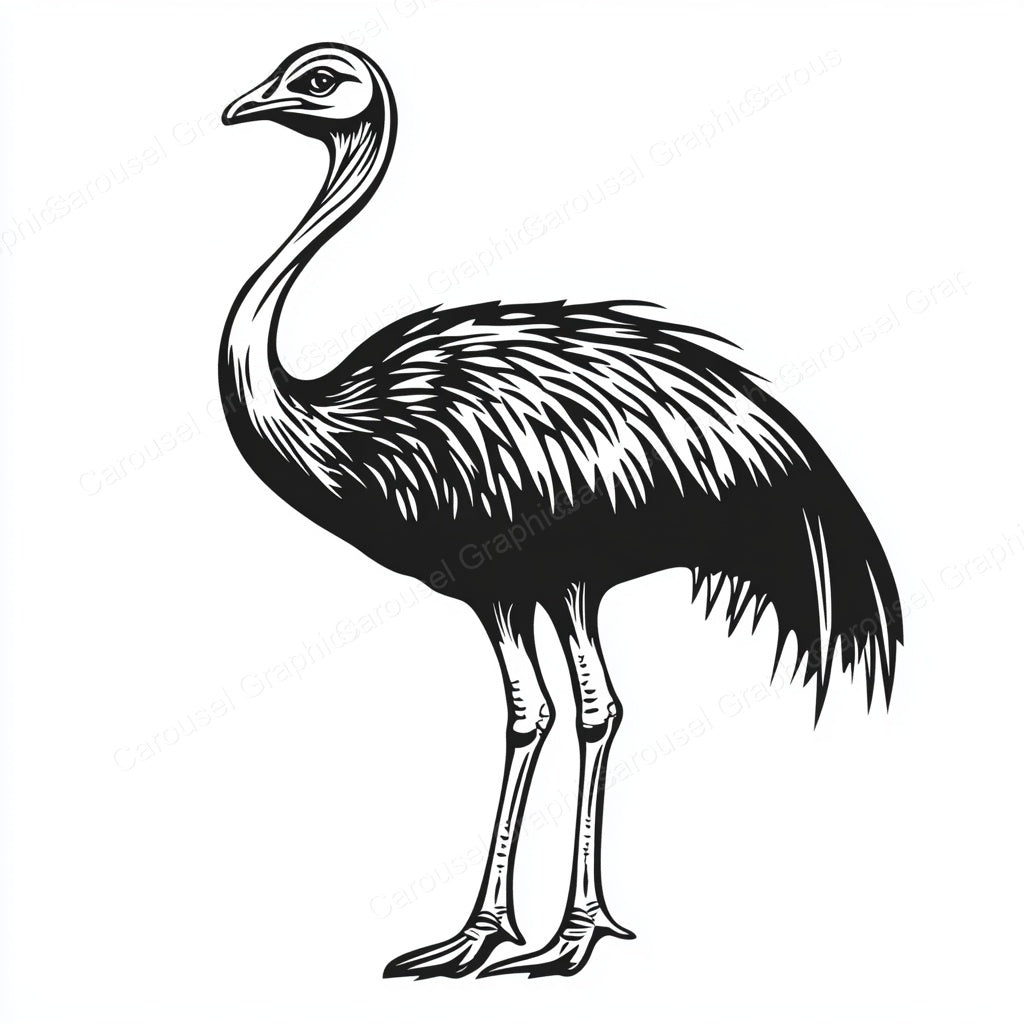 Ostrich Vector Graphic preview