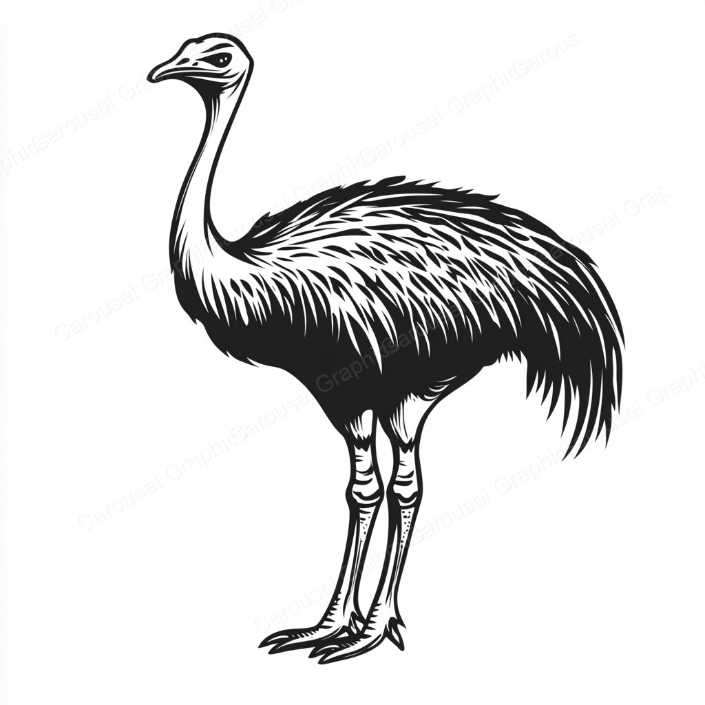 Ostrich Vector Graphic preview