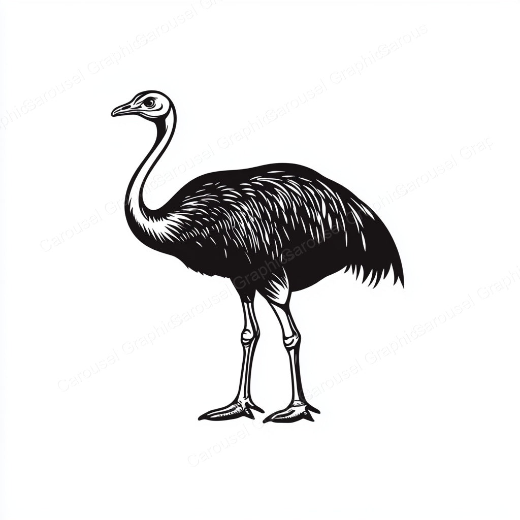 Ostrich Vector Graphic preview