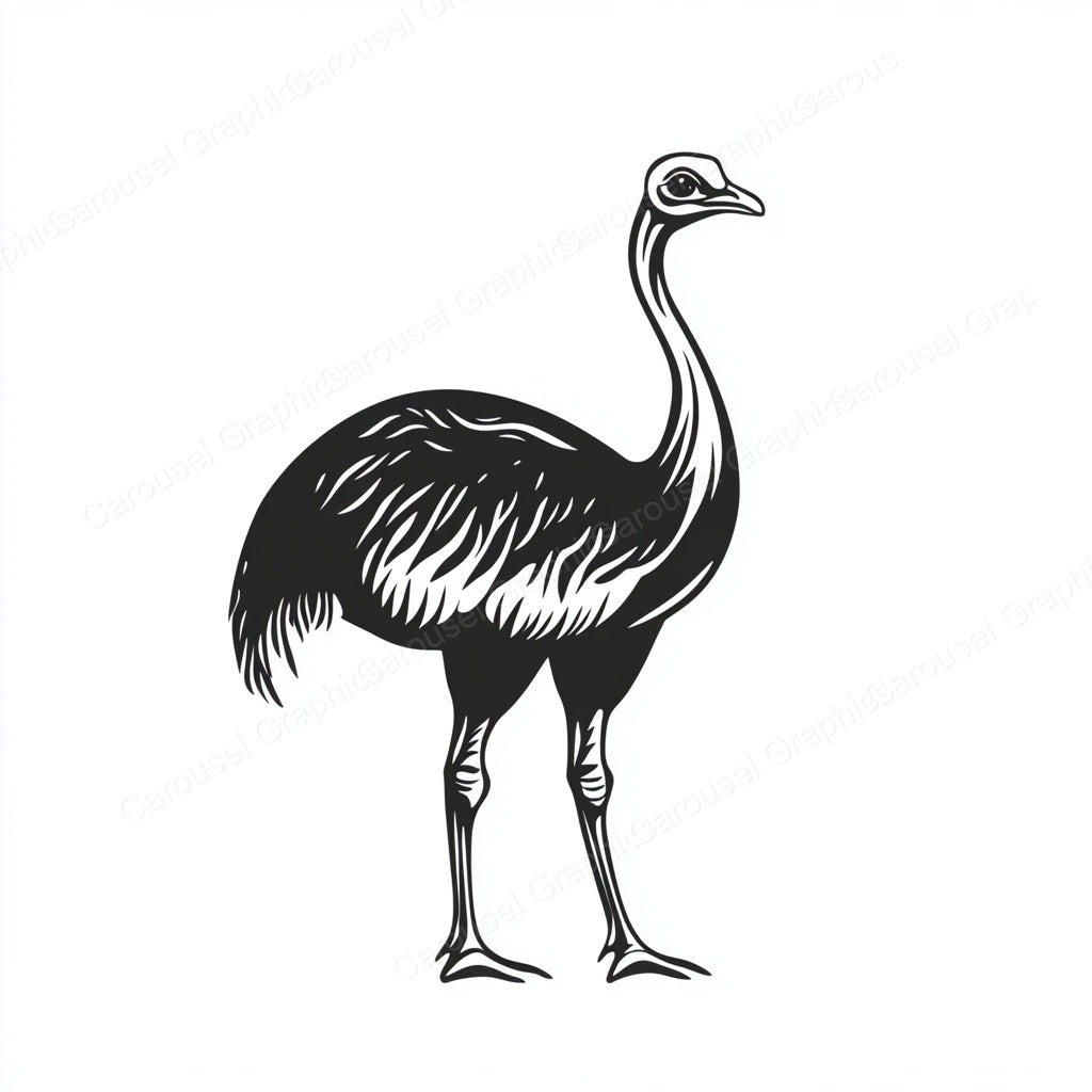 Ostrich Vector Graphic preview