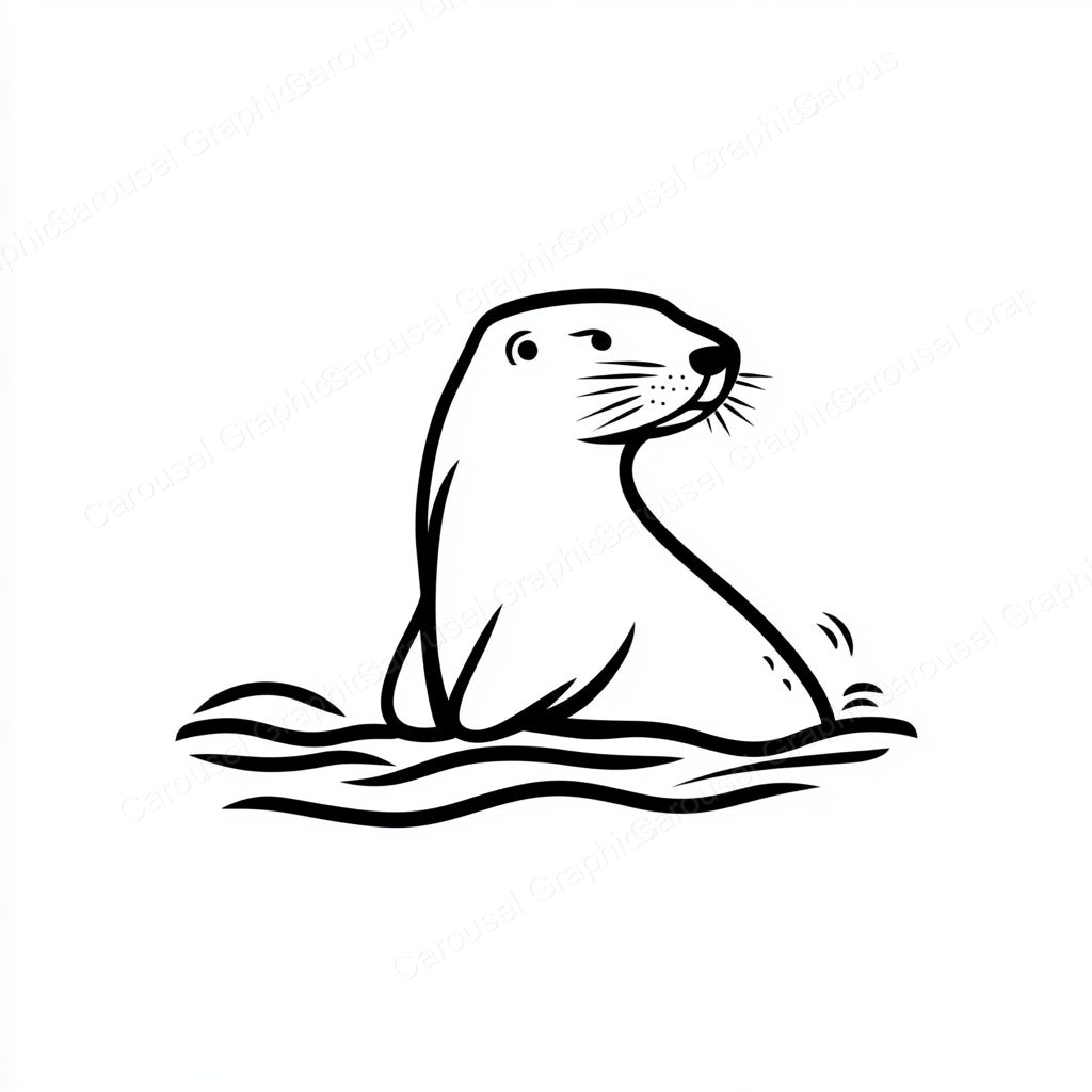 Otter Vector Graphic preview
