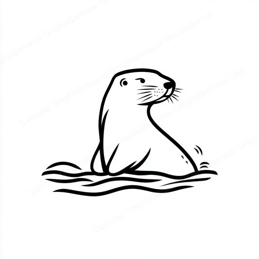 Otter Vector Graphic preview