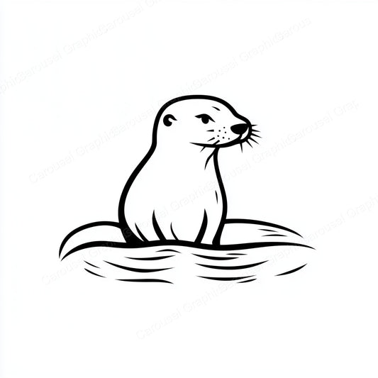 Otter Vector Graphic preview
