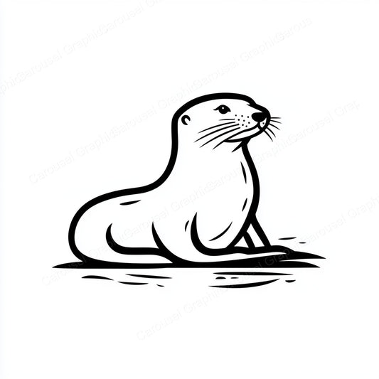 Otter Vector Graphic preview