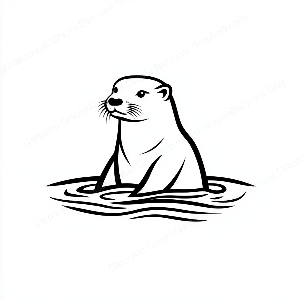 Otter Vector Graphic preview