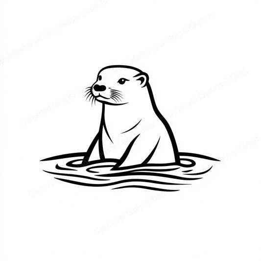 Otter Vector Graphic preview