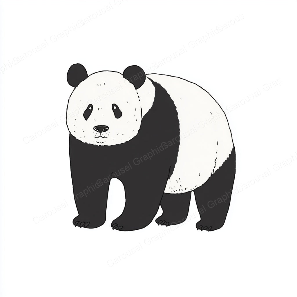 Panda Vector Graphic preview