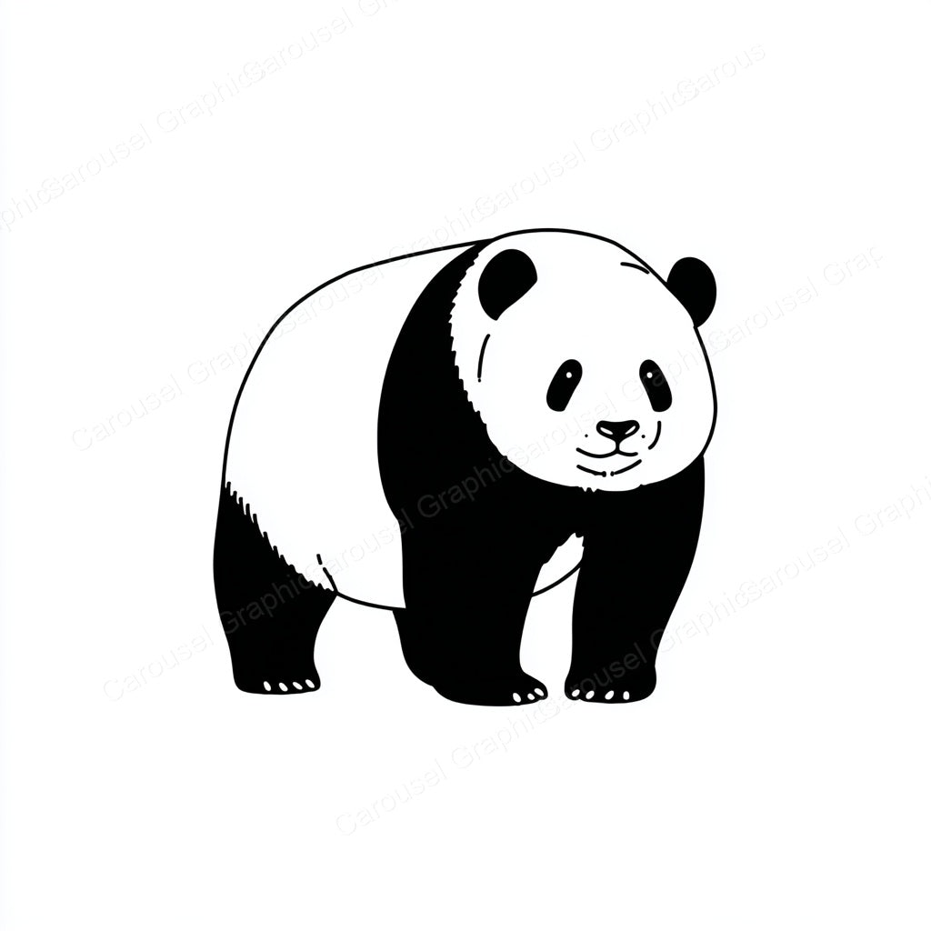 Panda Vector Graphic preview